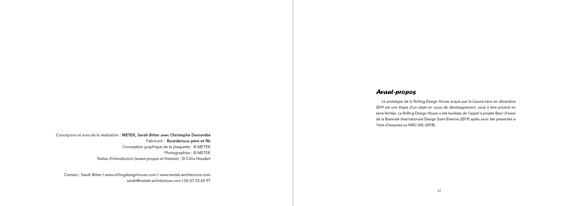 Mode d'emploi de la Rolling avant-propos